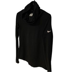 Nike Pro Dri-Fit Cowl Neck Fleece Lined Long Sleeve Sweater